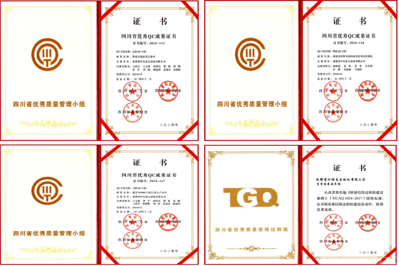 公司QC小组和质量信得过班组获省级表彰